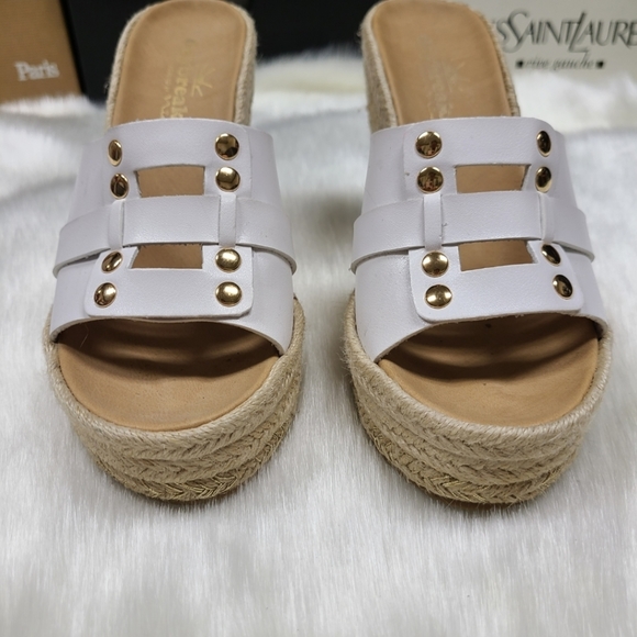 Daybreaks white wedge sandals - Picture 5 of 16